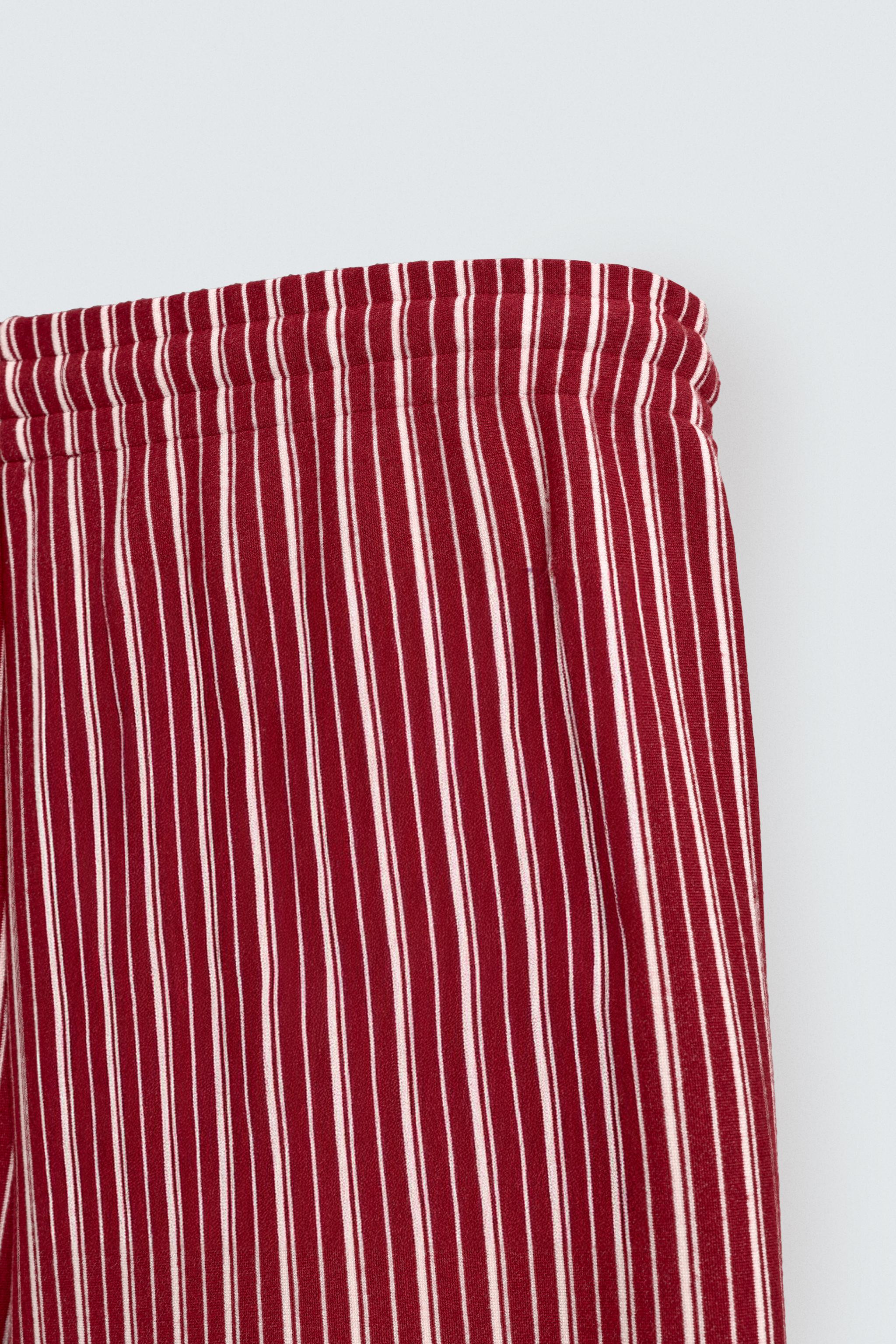 STRIPED RELAXED FIT PANTS